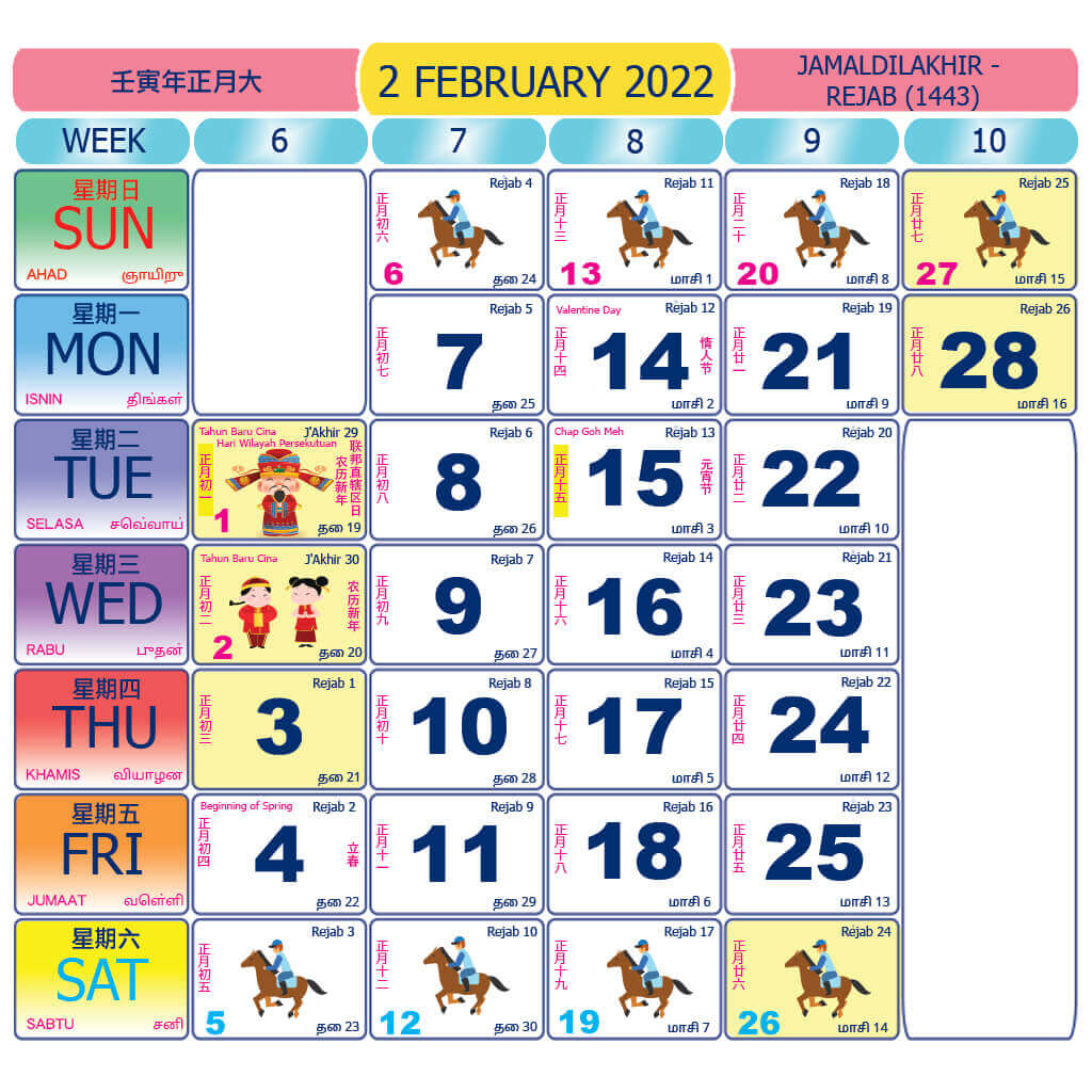Ramadan 2022 malaysia calendar