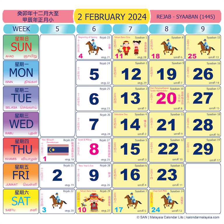 Malaysia Calendar 2024 Malaysia Calendar